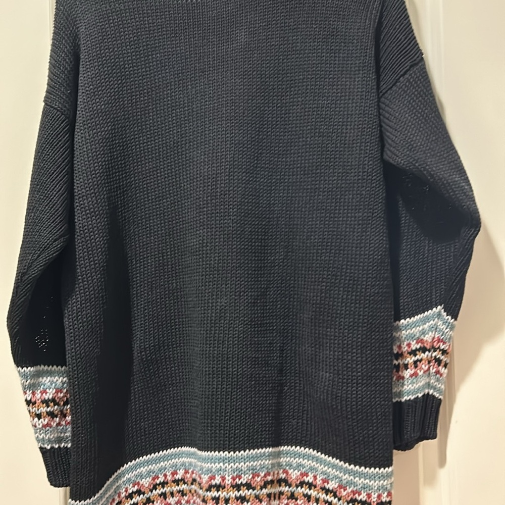 Heirloom Collectibles Vintage lovely floral tapestry pullover Sweater size L - Picture 5 of 8